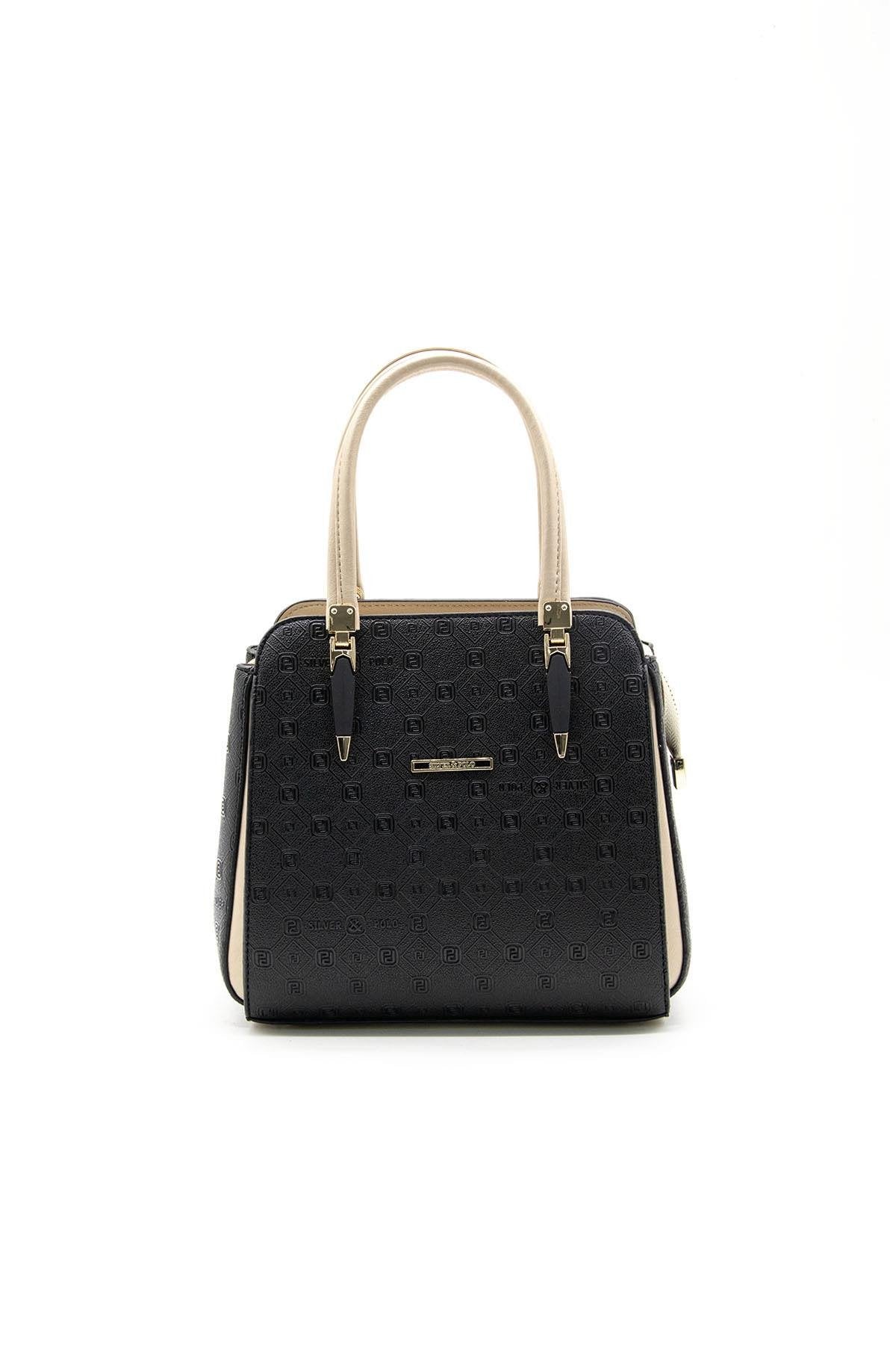 Silver & Polo Siyah - S.nut SP1136 Kadın El Çantası