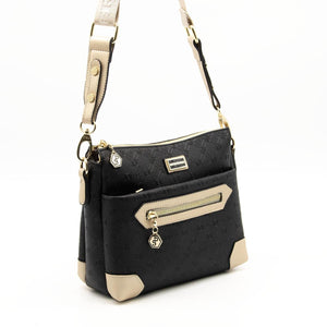 Silver & Polo Siyah - S.nut SP1110 Kadın Çapraz Çanta