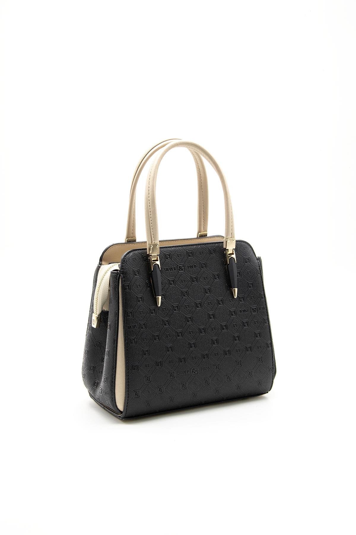 Silver & Polo Siyah - S.nut SP1136 Kadın El Çantası