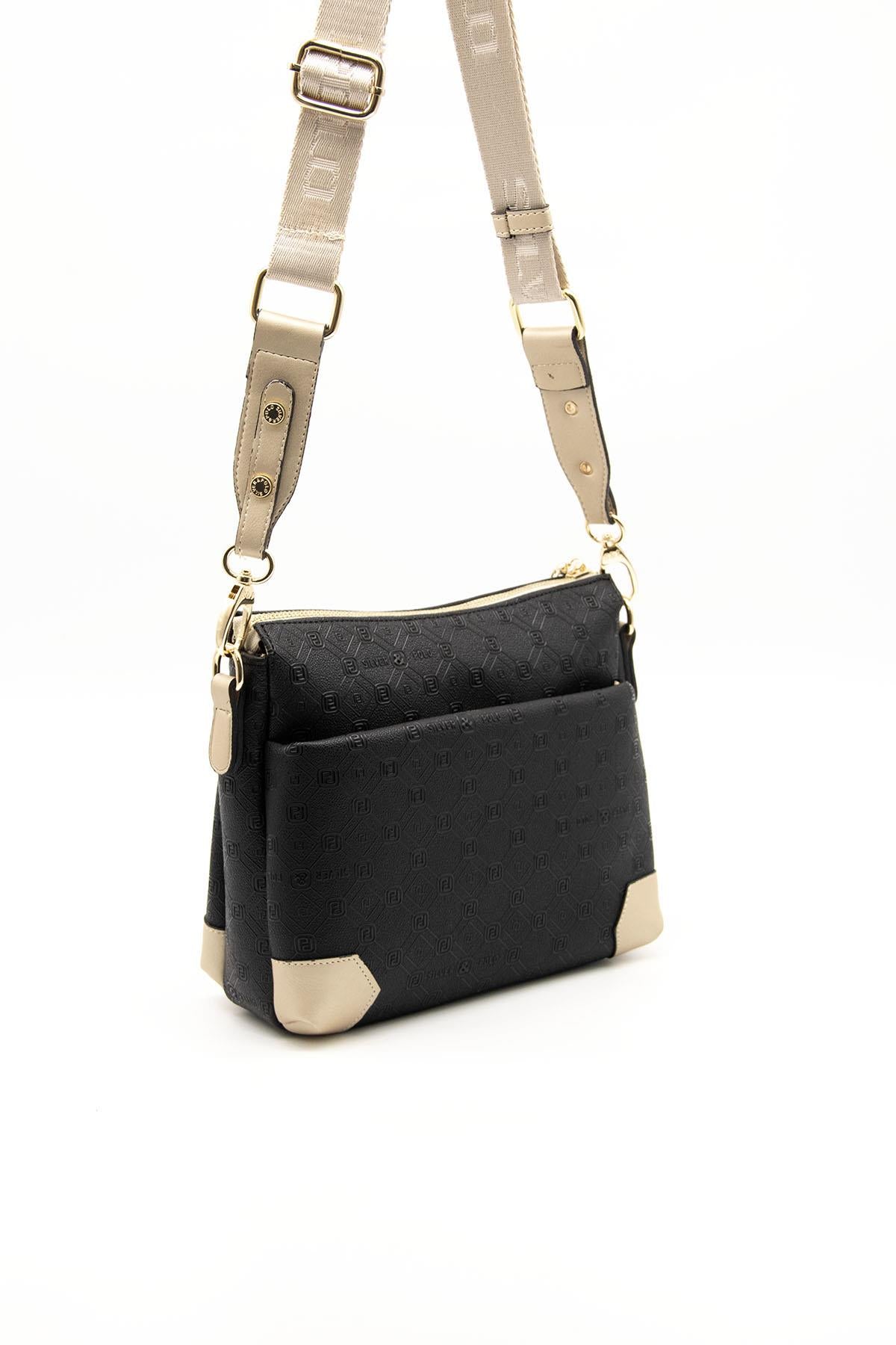 Silver & Polo Siyah - S.nut SP1110 Kadın Çapraz Çanta