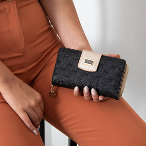 Silver & Polo Siyah - S.nut SP928 Kadın Cüzdan & Kartlık