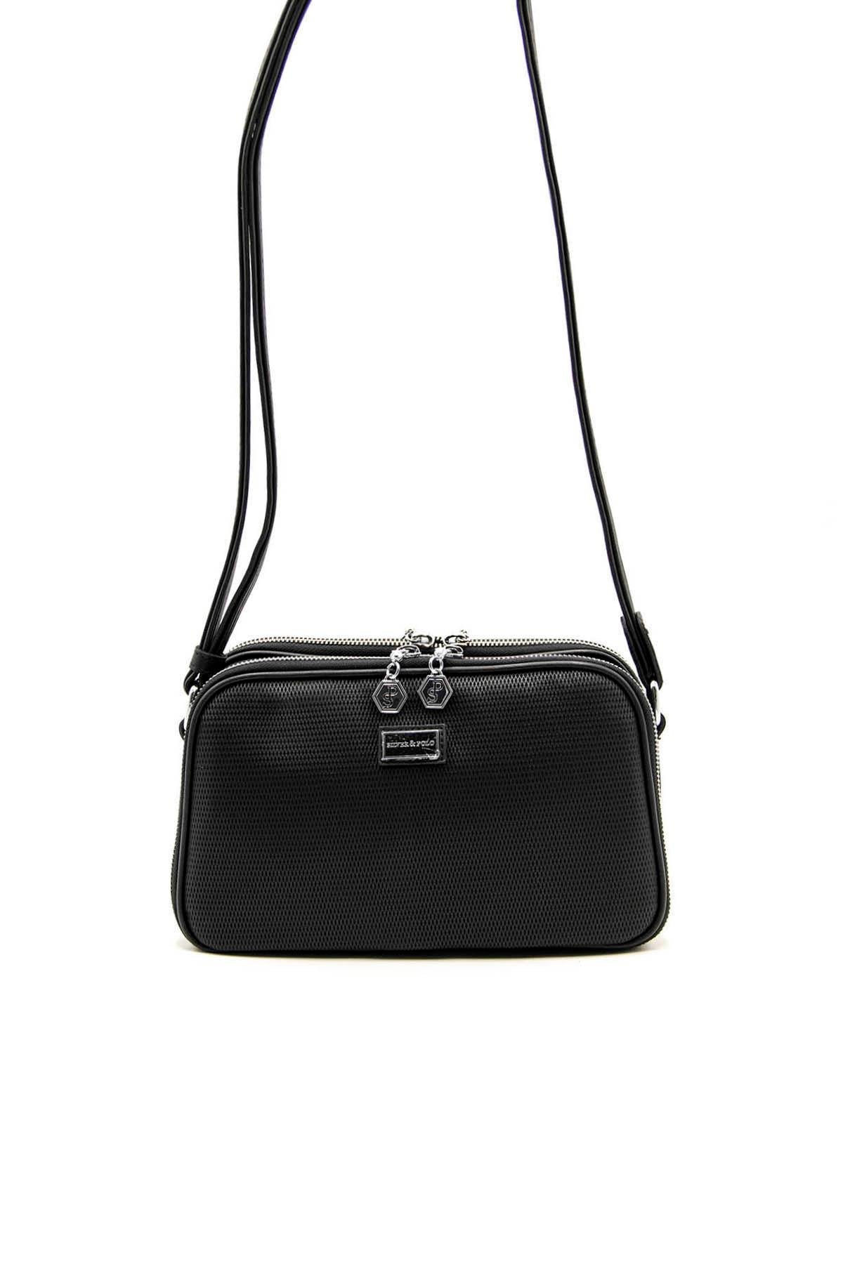 Silver & Polo Siyah - Siyah SP899 Kadın Çapraz Çanta