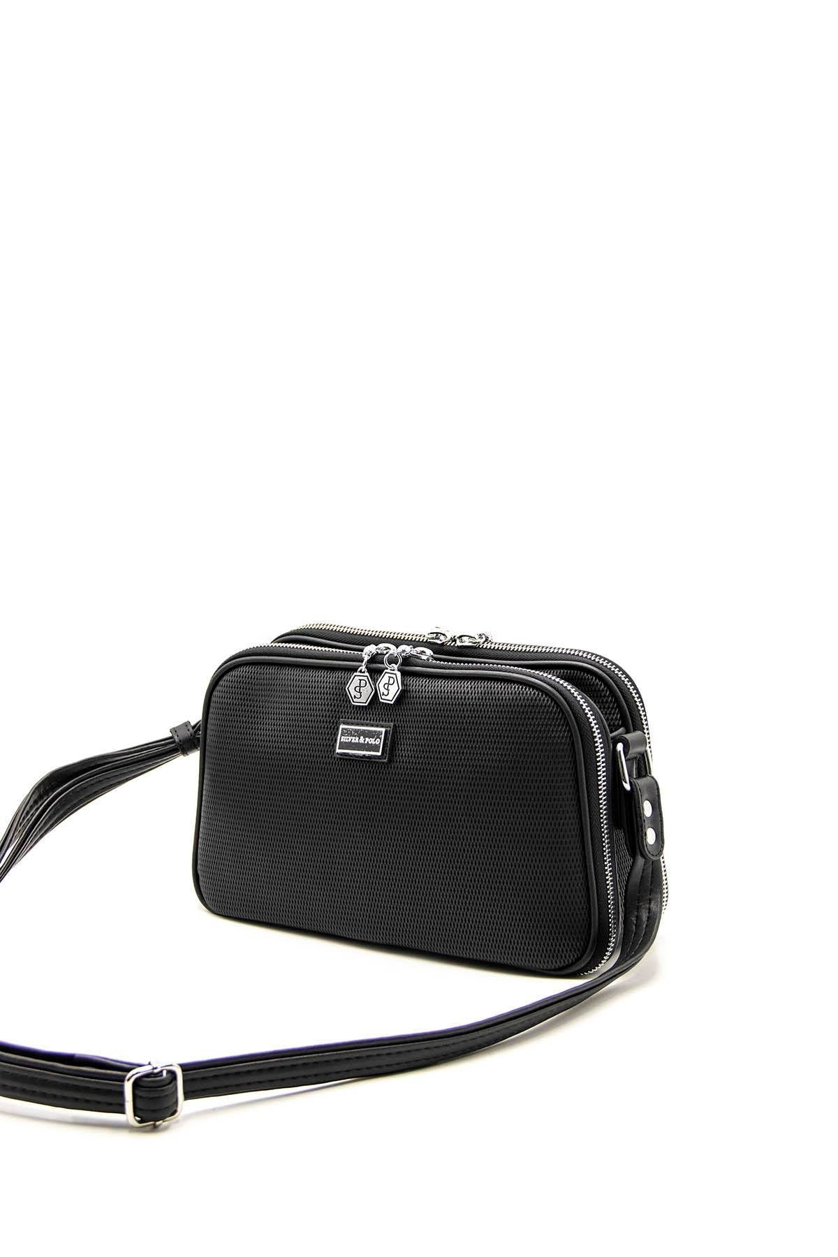 Silver & Polo Siyah - Siyah SP899 Kadın Çapraz Çanta