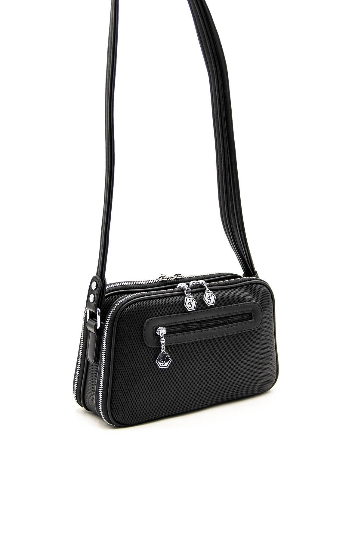 Silver & Polo Siyah - Siyah SP899 Kadın Çapraz Çanta