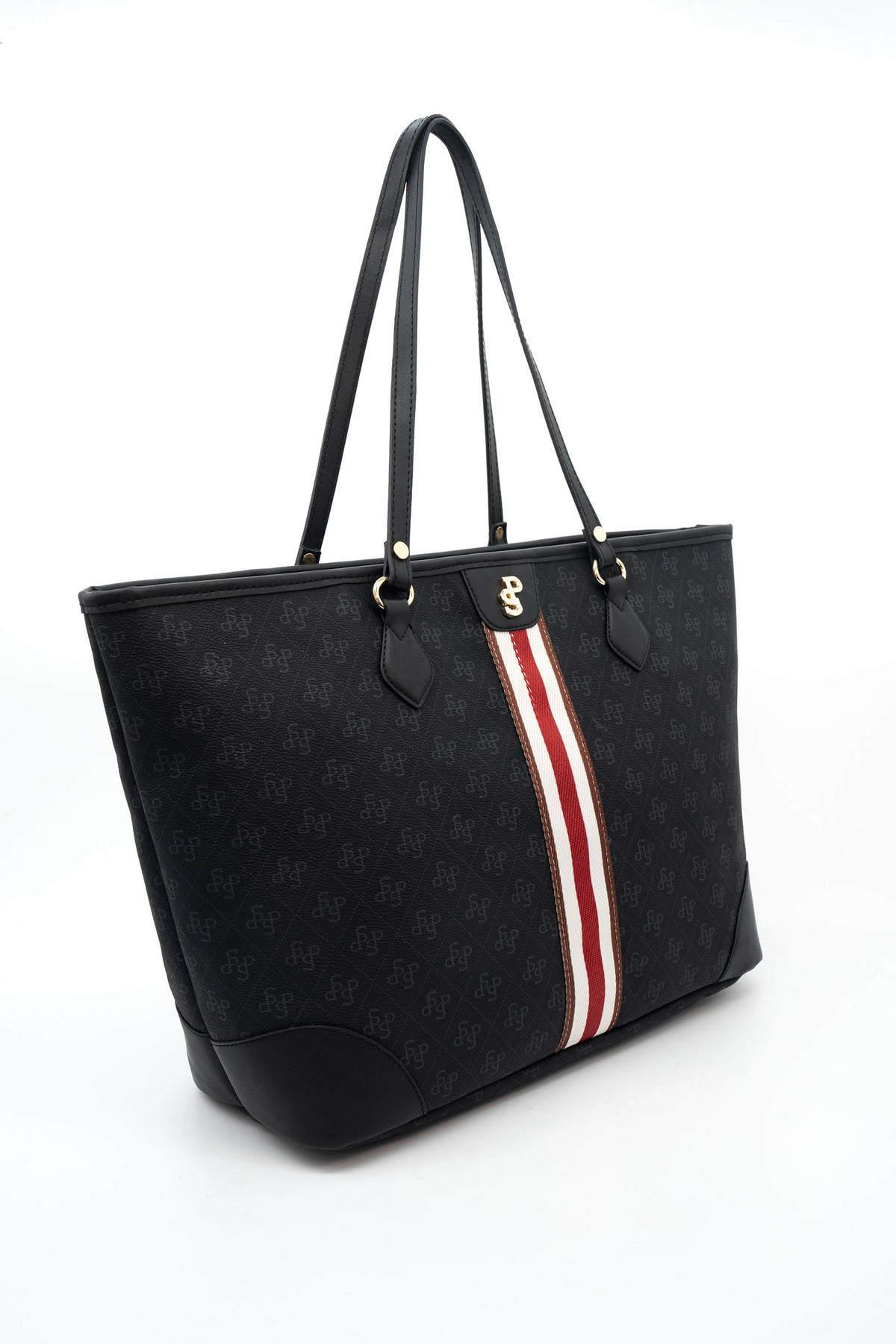 Silver & Polo Siyah SP1169 Kadın Omuz Shopper Çanta