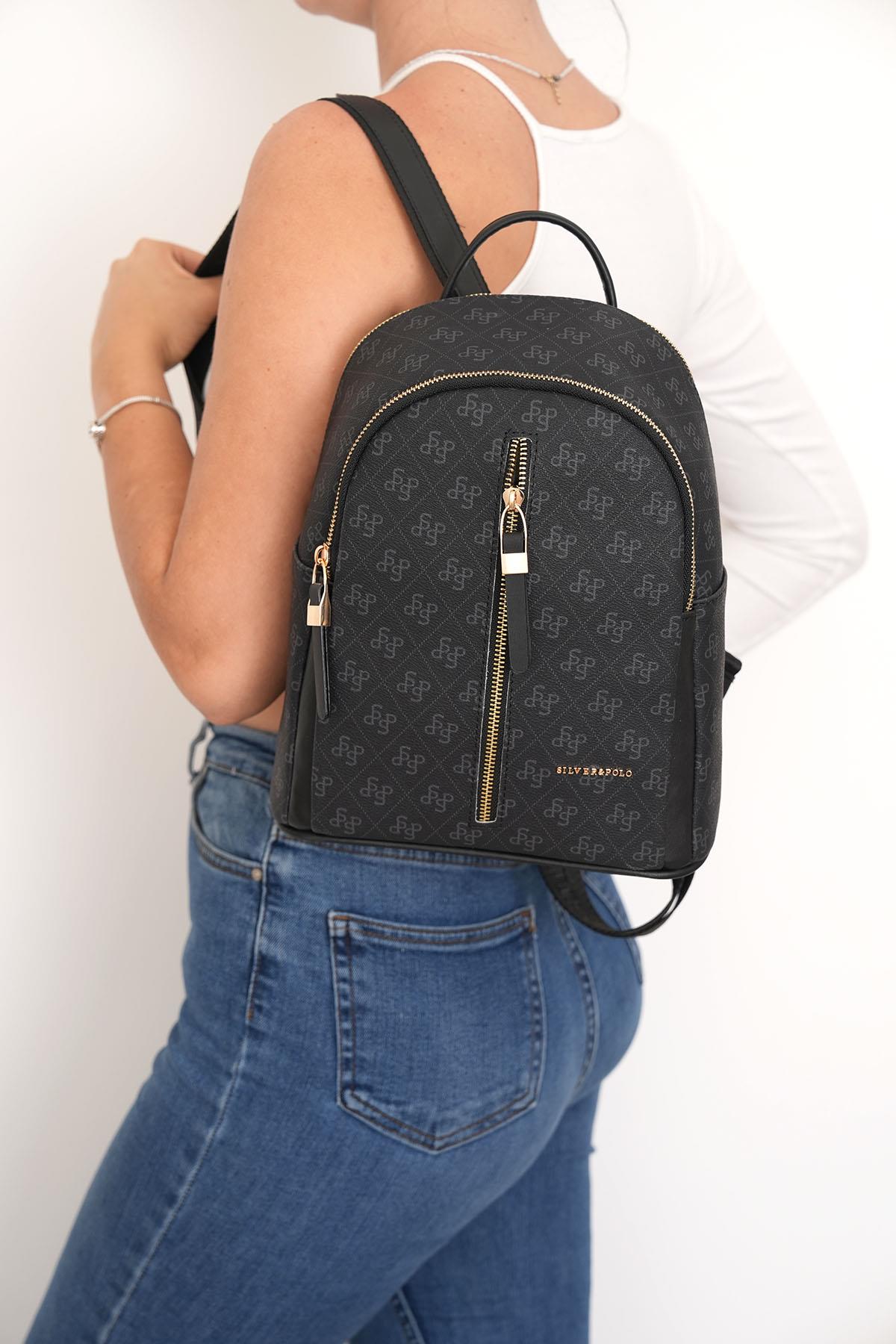 Silver & Polo Siyah SP901 Kadın Sırt Çantası