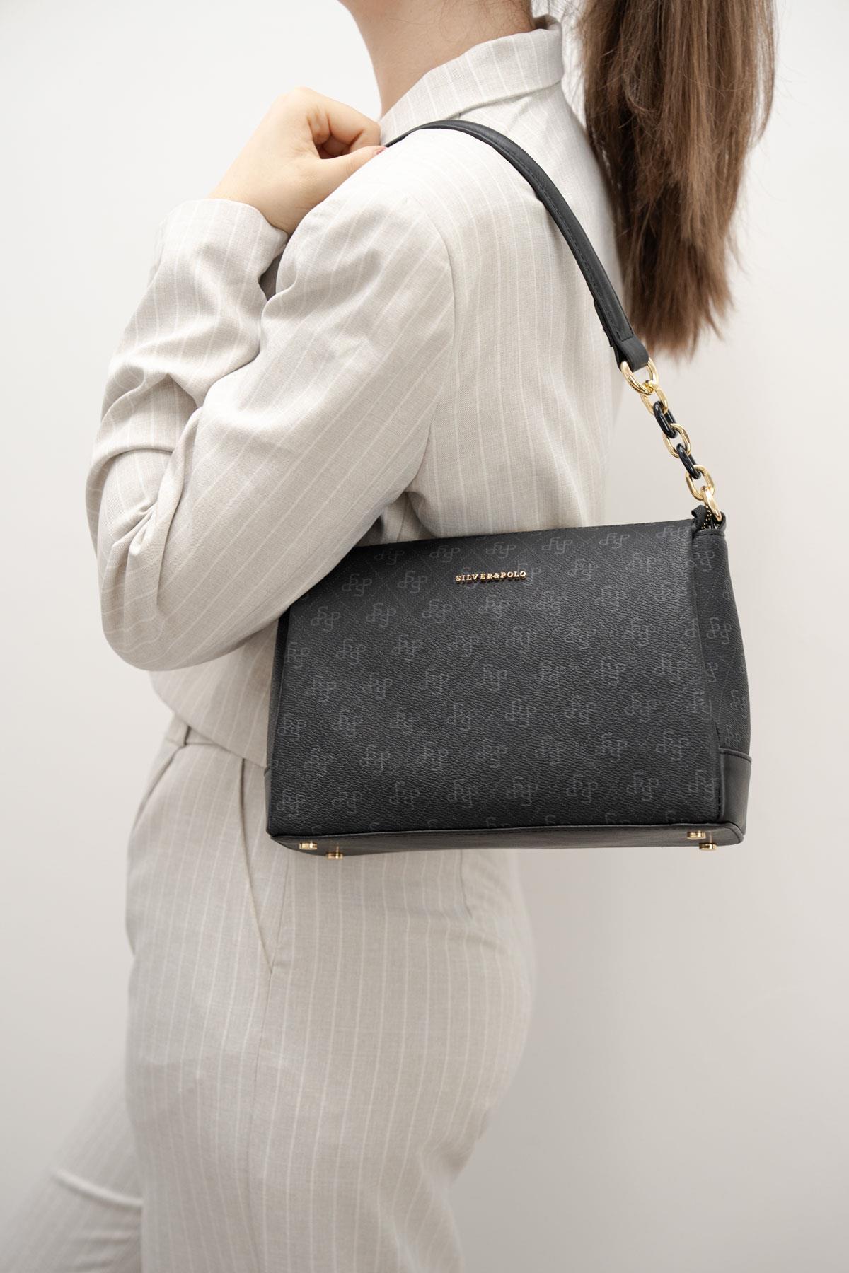 Silver & Polo Siyah SP910 Kadın Çapraz Çanta