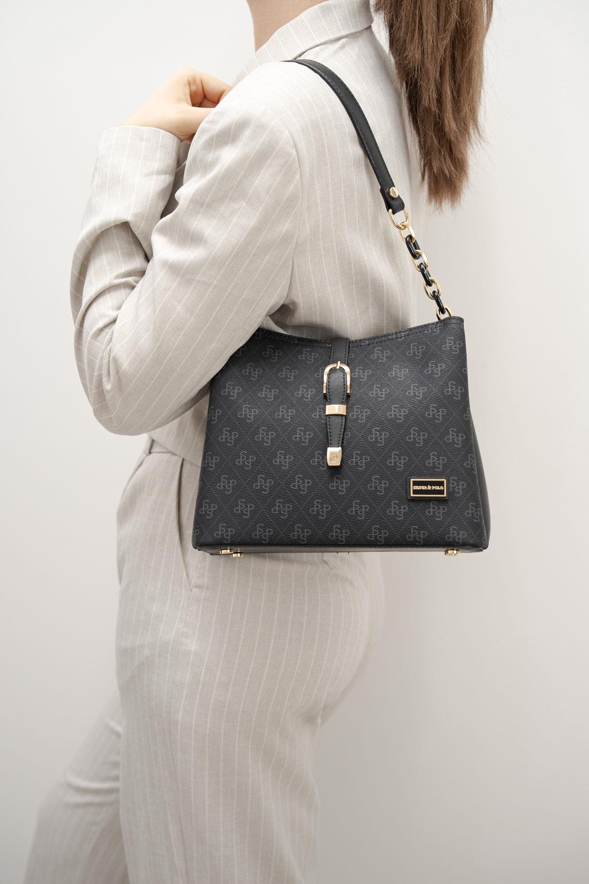 Silver & Polo Siyah SP974 Kadın Omuz Çantası