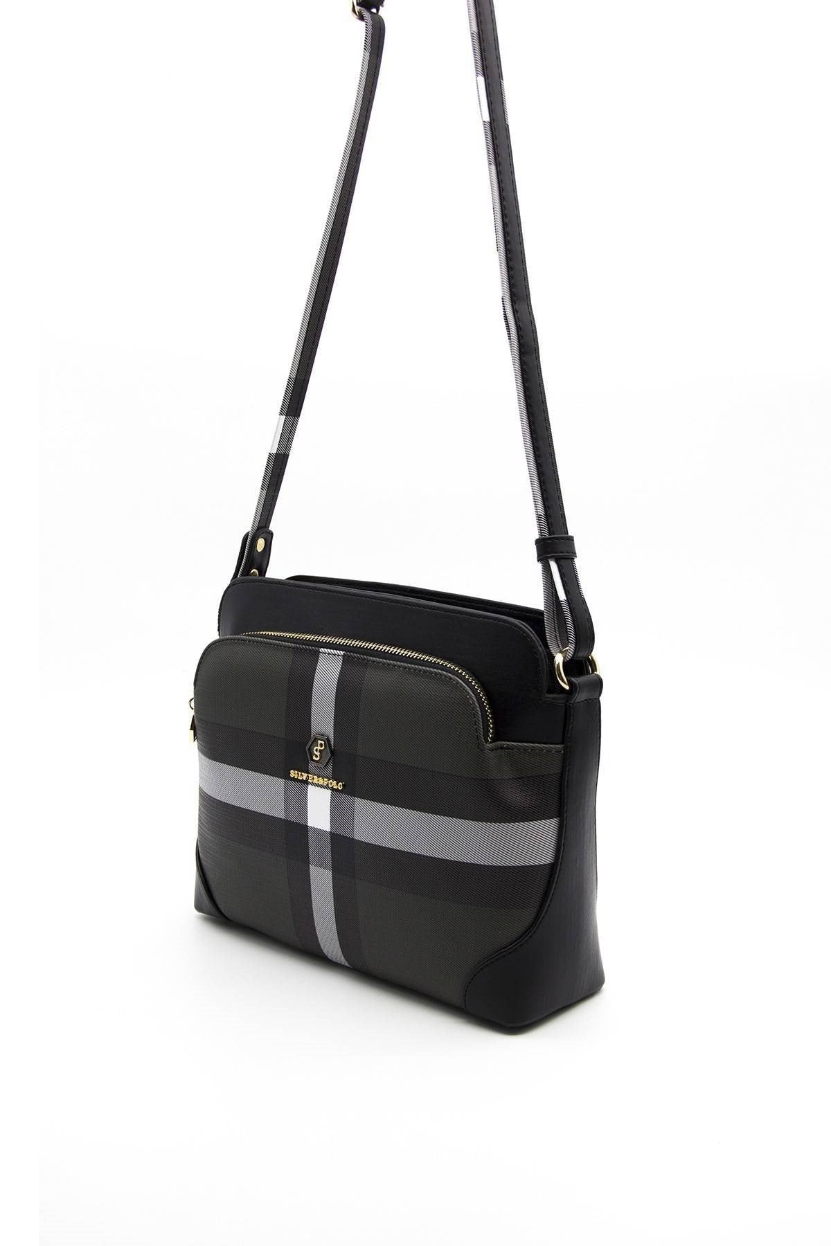 Silver & Polo Siyah - Siyah SP364 Kadın Çapraz Çanta