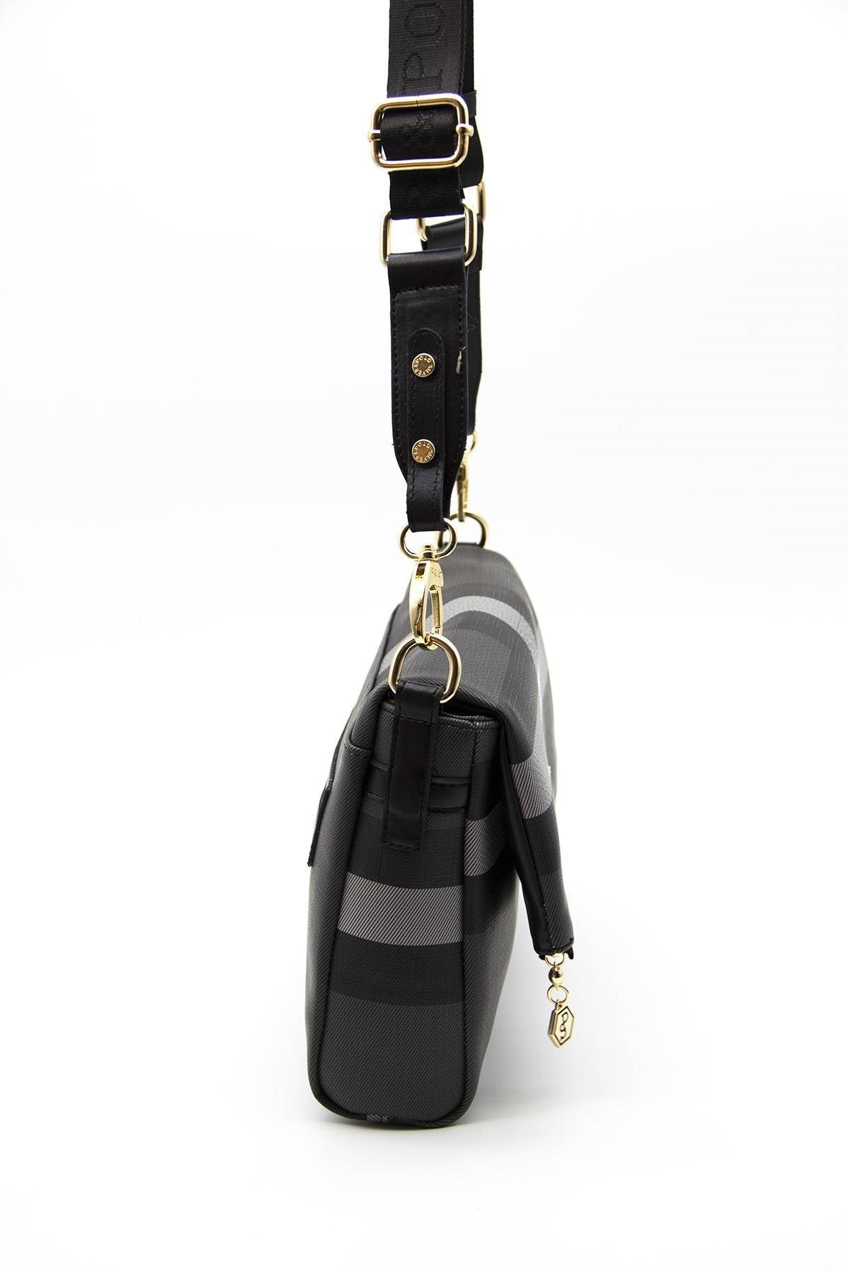 Silver & Polo Siyah - Siyah SP963 Kadın Çapraz Çanta