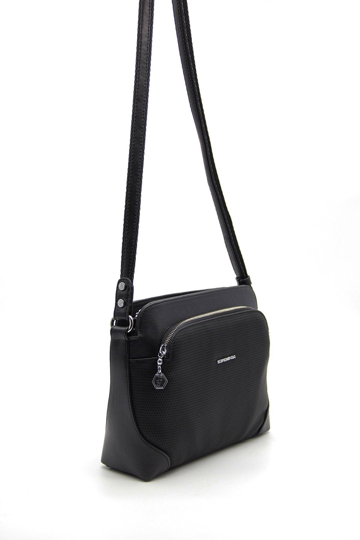 Silver & Polo Siyah - Siyah SP364 Kadın Çapraz Çanta