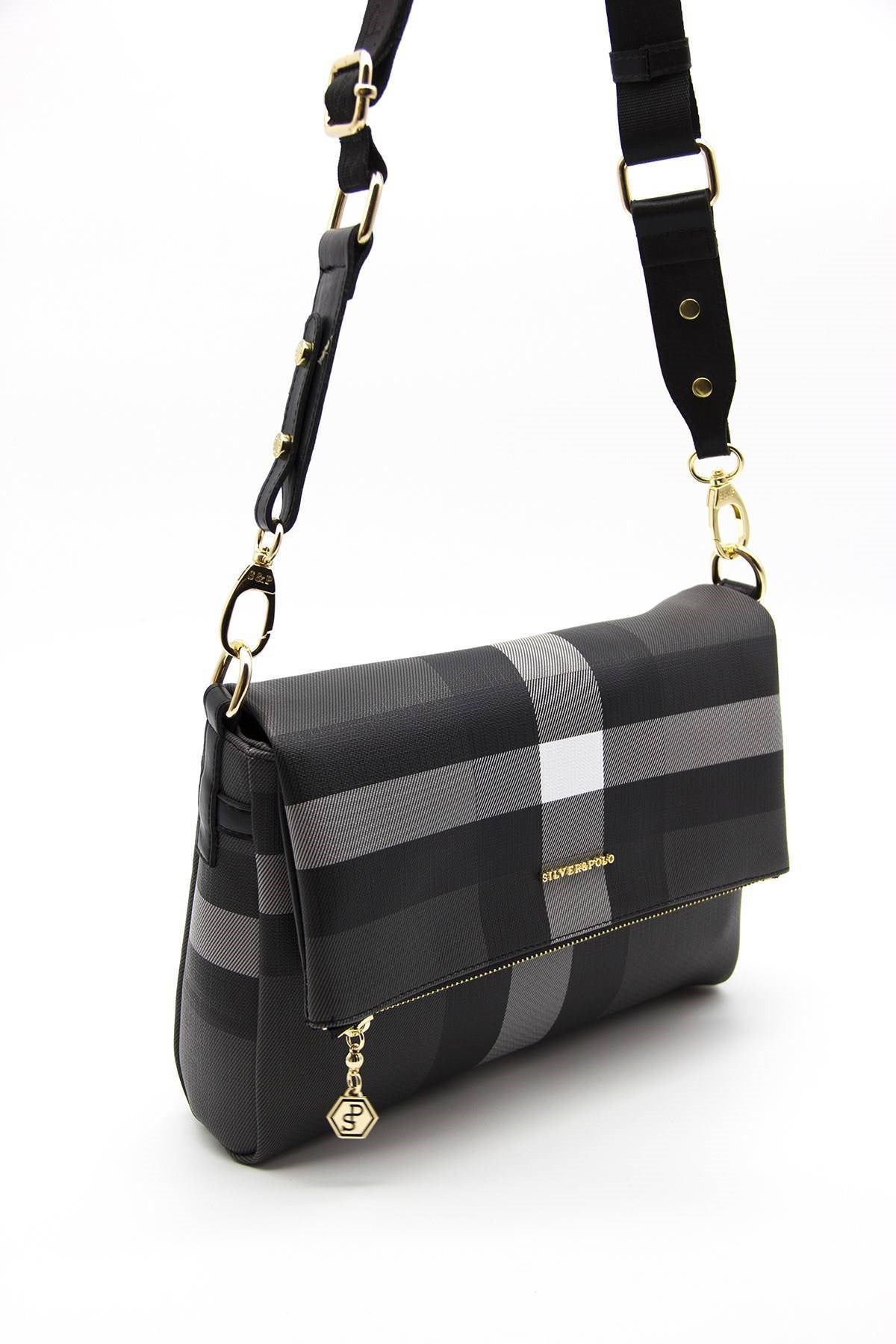 Silver & Polo Siyah - Siyah SP963 Kadın Çapraz Çanta