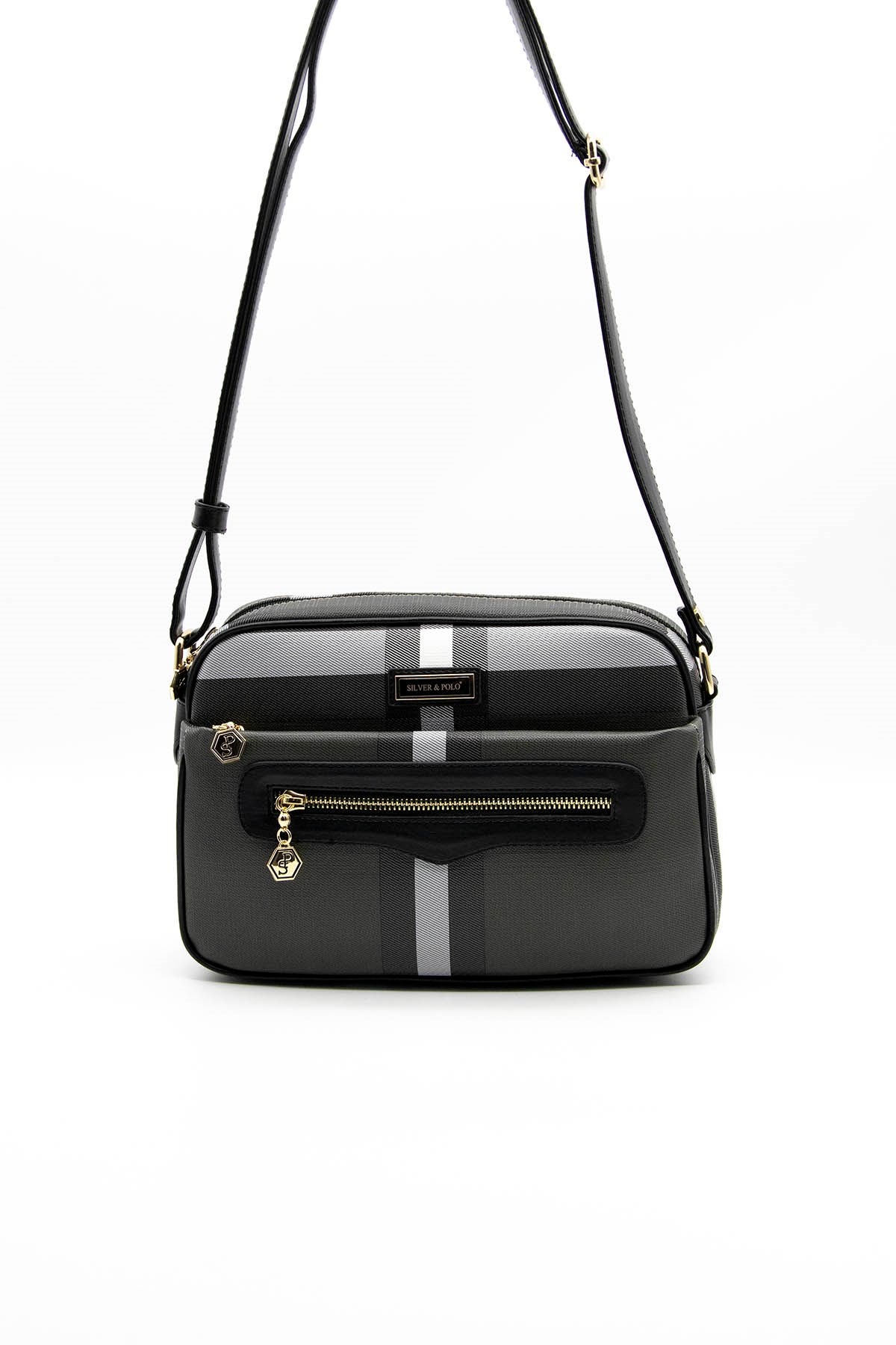Silver & Polo Siyah - Siyah SP491 Kadın Çapraz Çanta