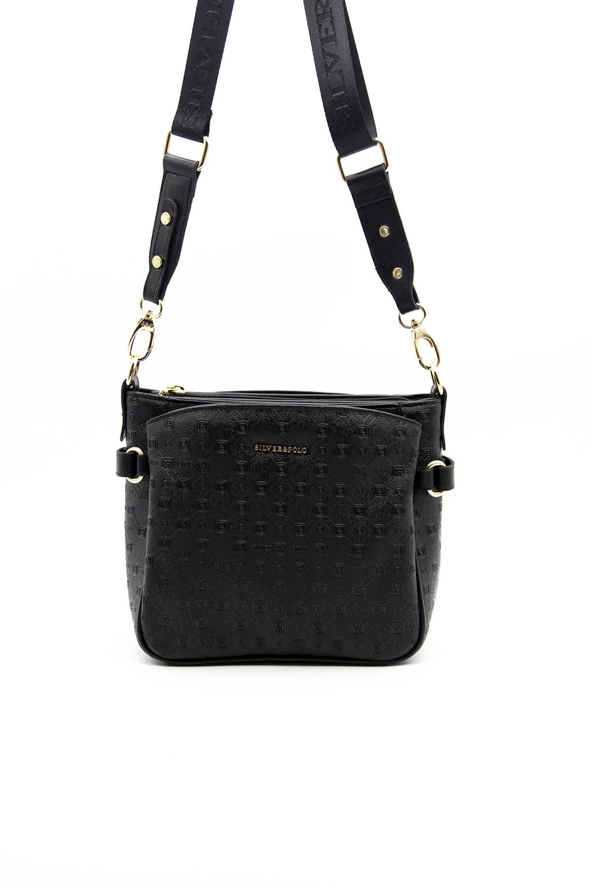 Silver & Polo Siyah - Siyah SP884 Kadın Çapraz Çanta