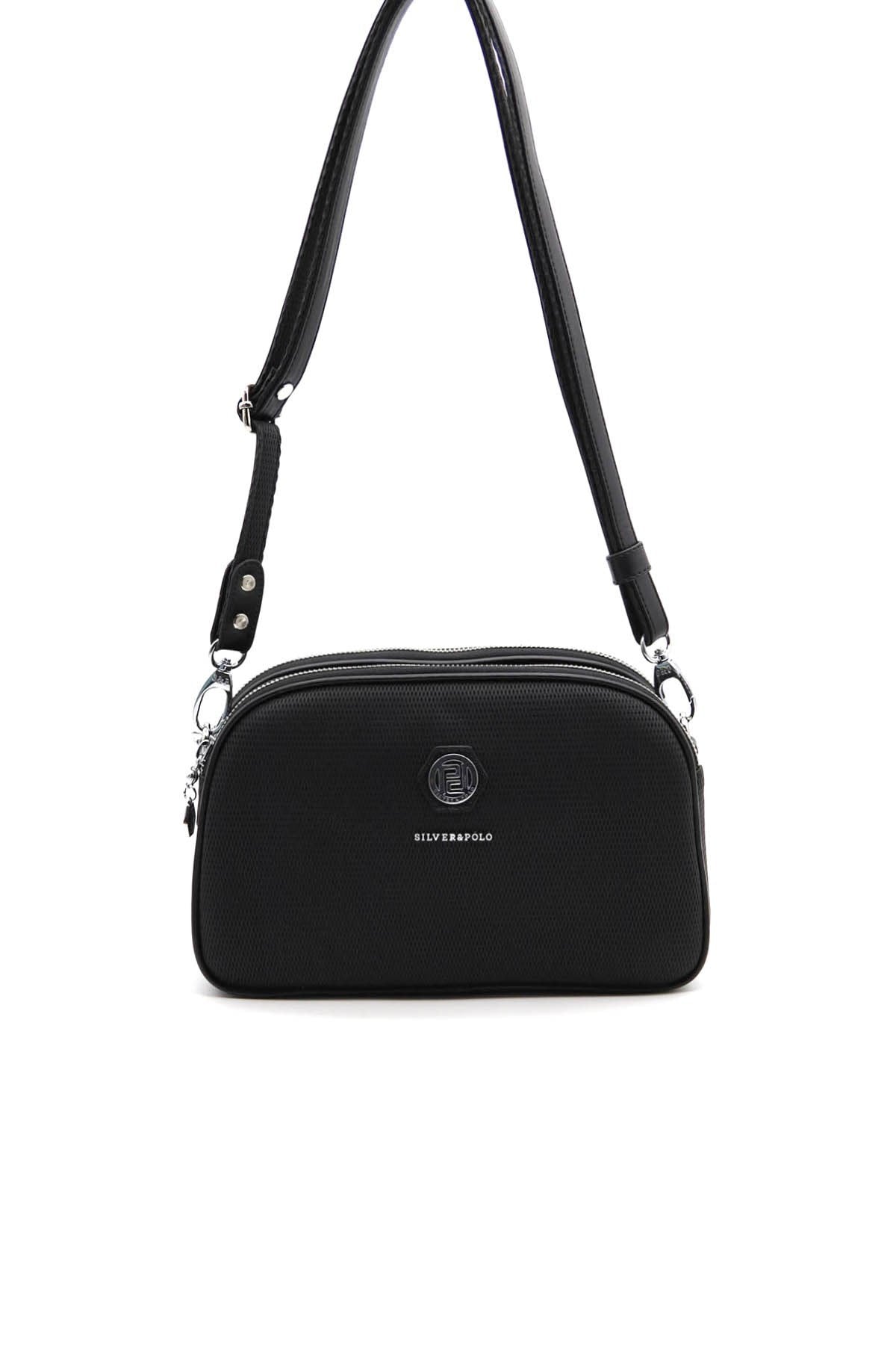 Silver & Polo Siyah - Siyah SP745 Kadın Çapraz Çanta