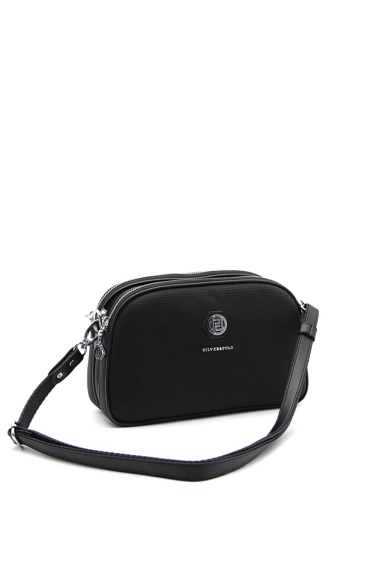 Silver & Polo Siyah - Siyah SP745 Kadın Çapraz Çanta