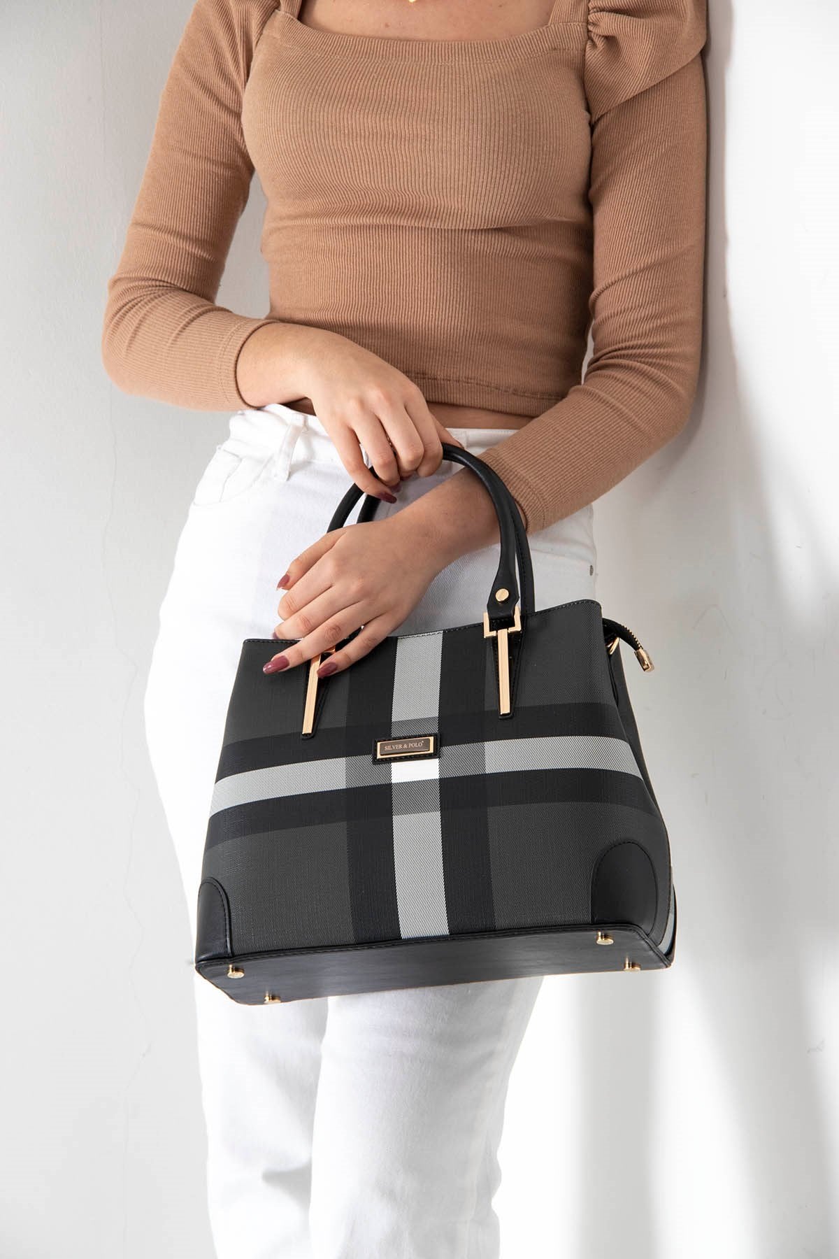 Silver & Polo Siyah - Siyah SP667 Kadın El Çantası