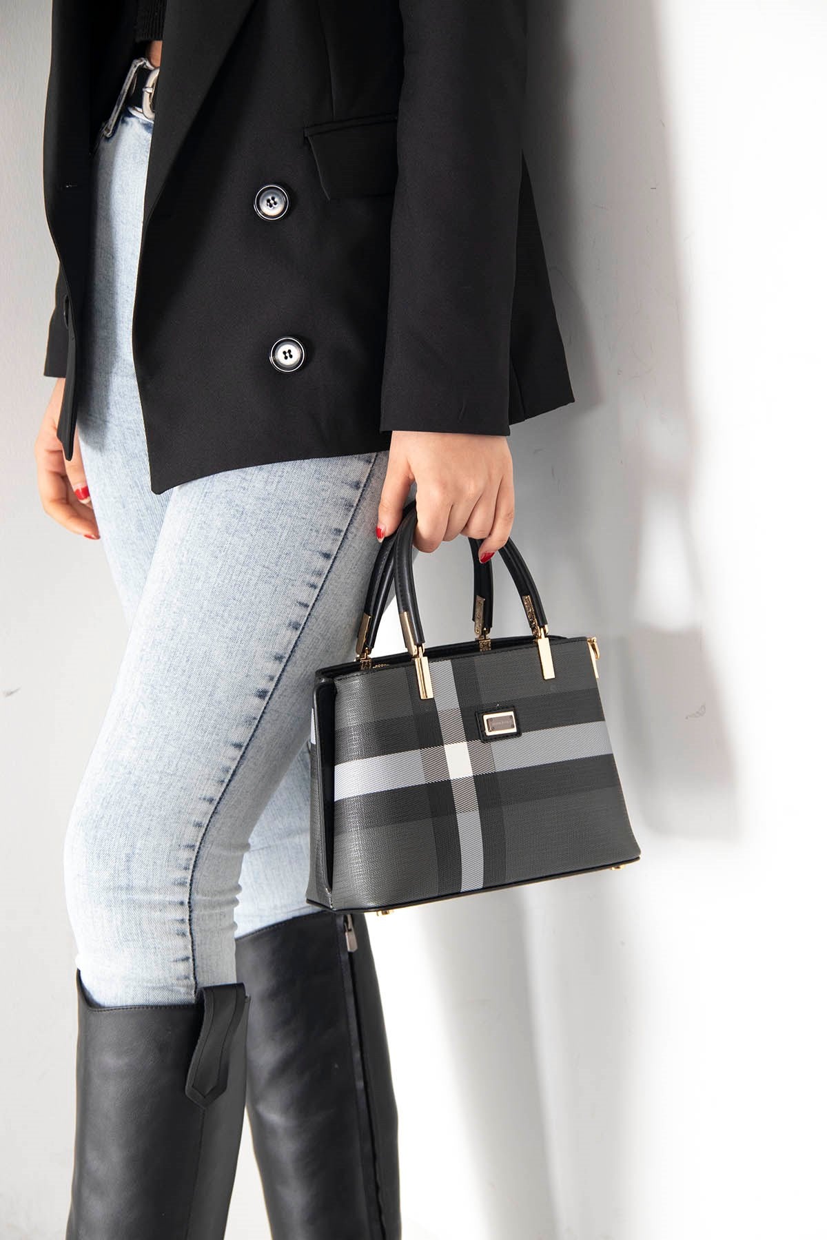 Silver & Polo Siyah - Siyah SP987 Kadın El Çantası