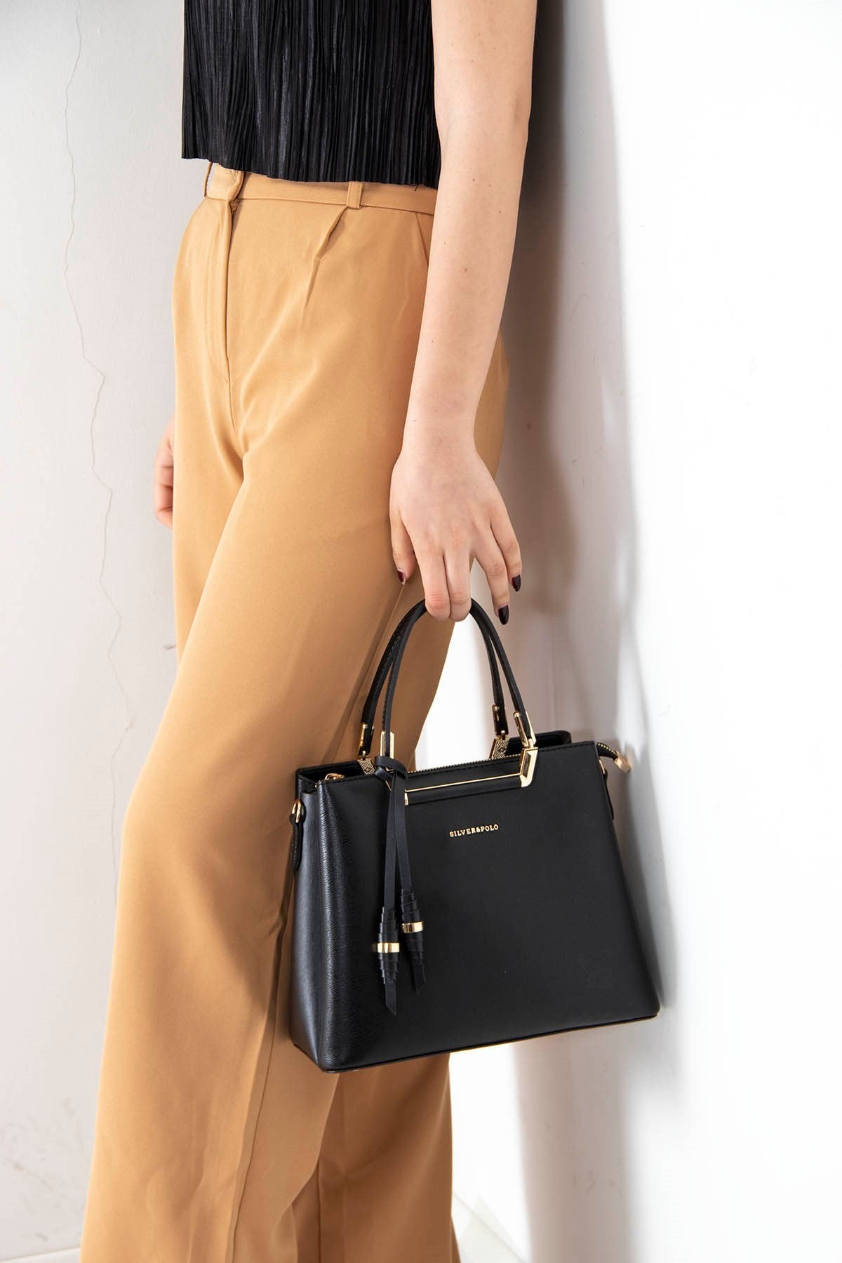 Silver & Polo Siyah - Siyah SP969 Kadın El Çantası