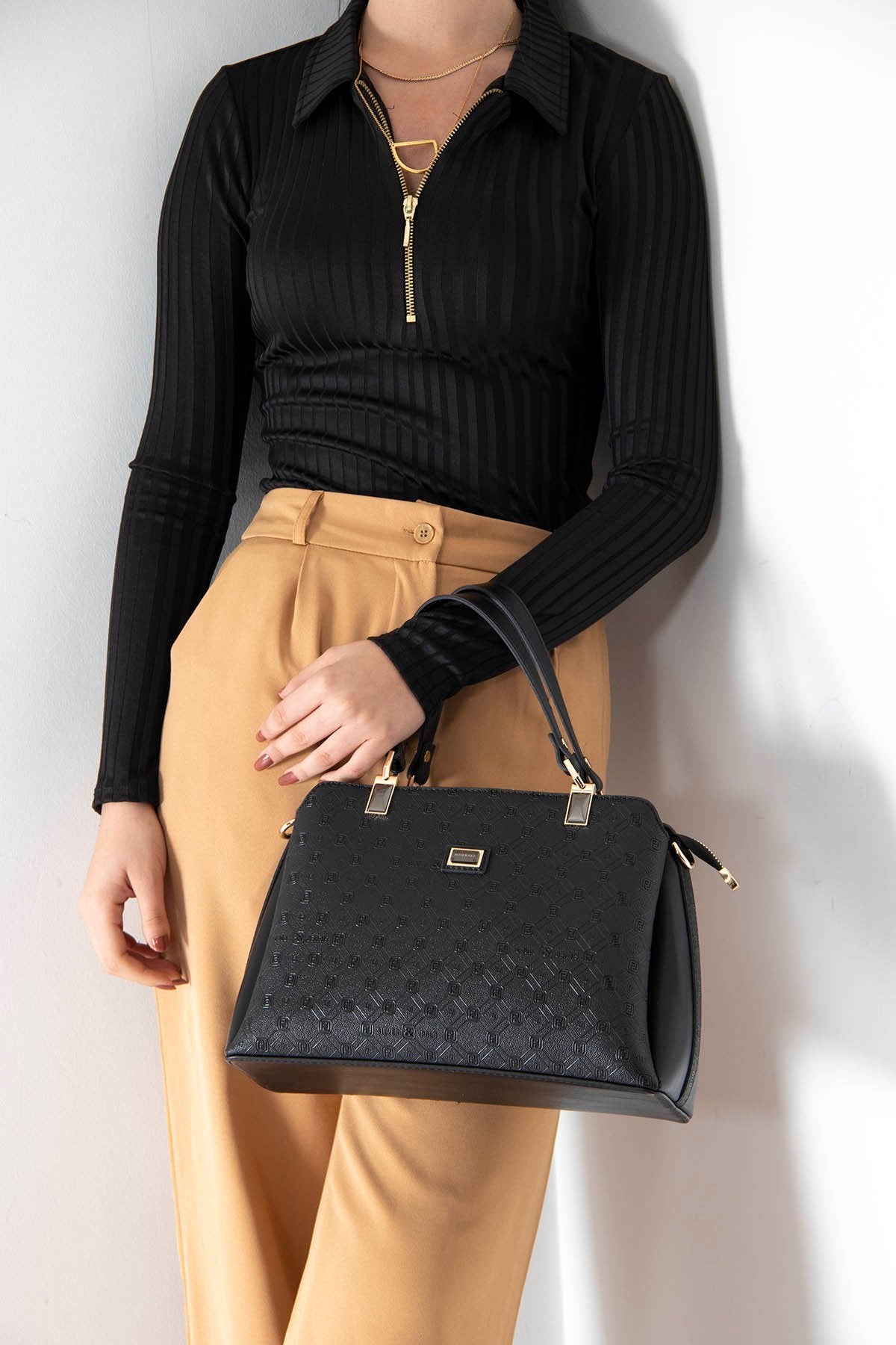 Silver & Polo Siyah - Siyah SP972 Kadın El Çantası