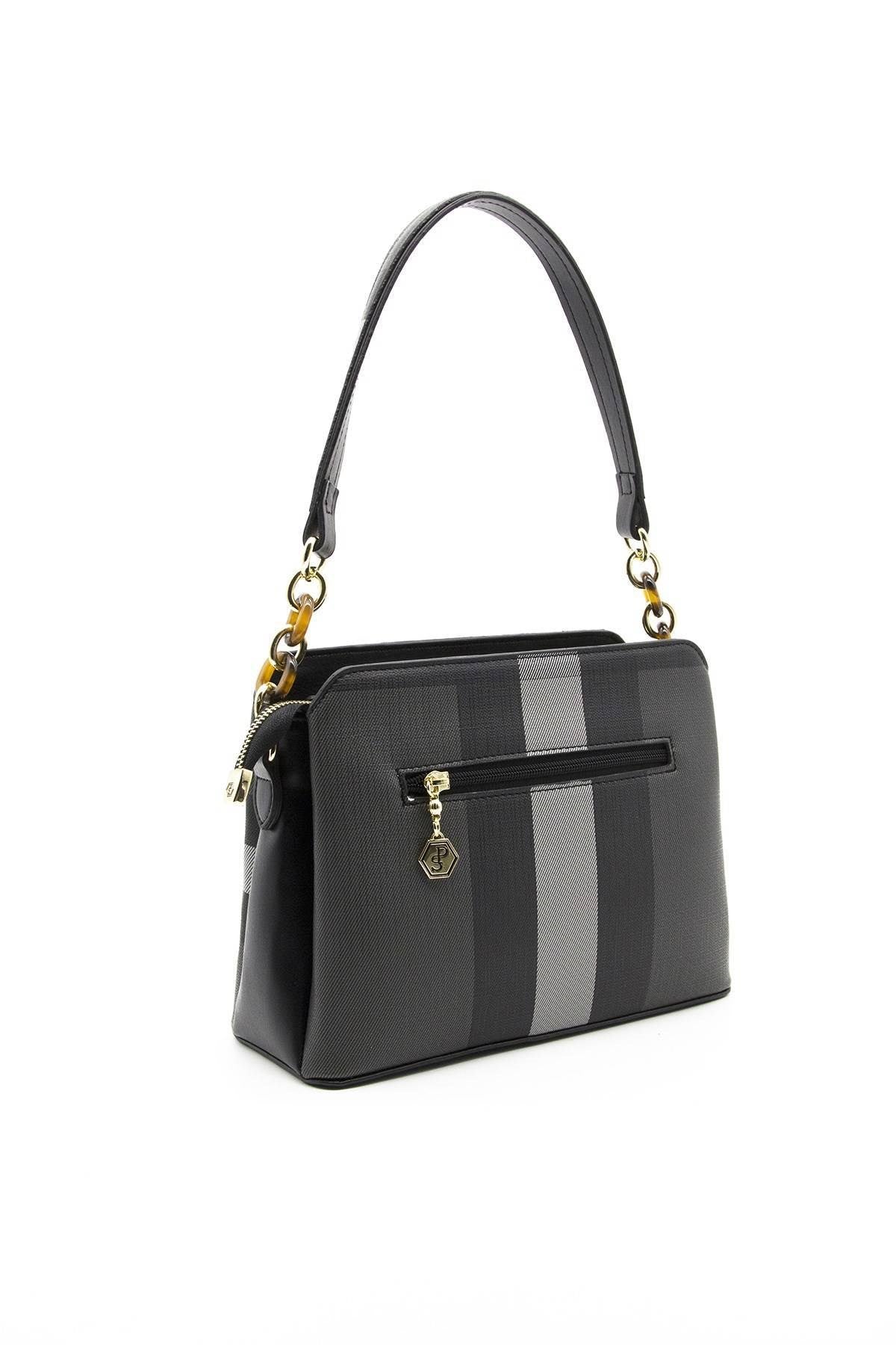 Silver & Polo Siyah - Siyah SP937 Kadın Omuz Çantası