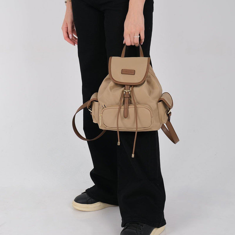 SP1207 Kadın Sırt Çantası Saten Vizon - Camel SP1207-M206 - 4