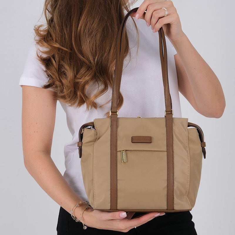 SP1215 Kadın Omuz Çantası Saten Vizon - Camel SP1215-M206 - 3