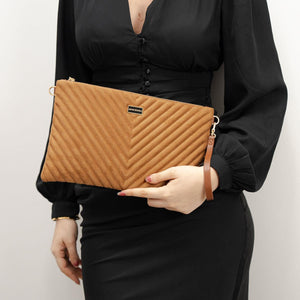 Silver & Polo Süet Taba SP1034 Kadın Portföy & Clutch