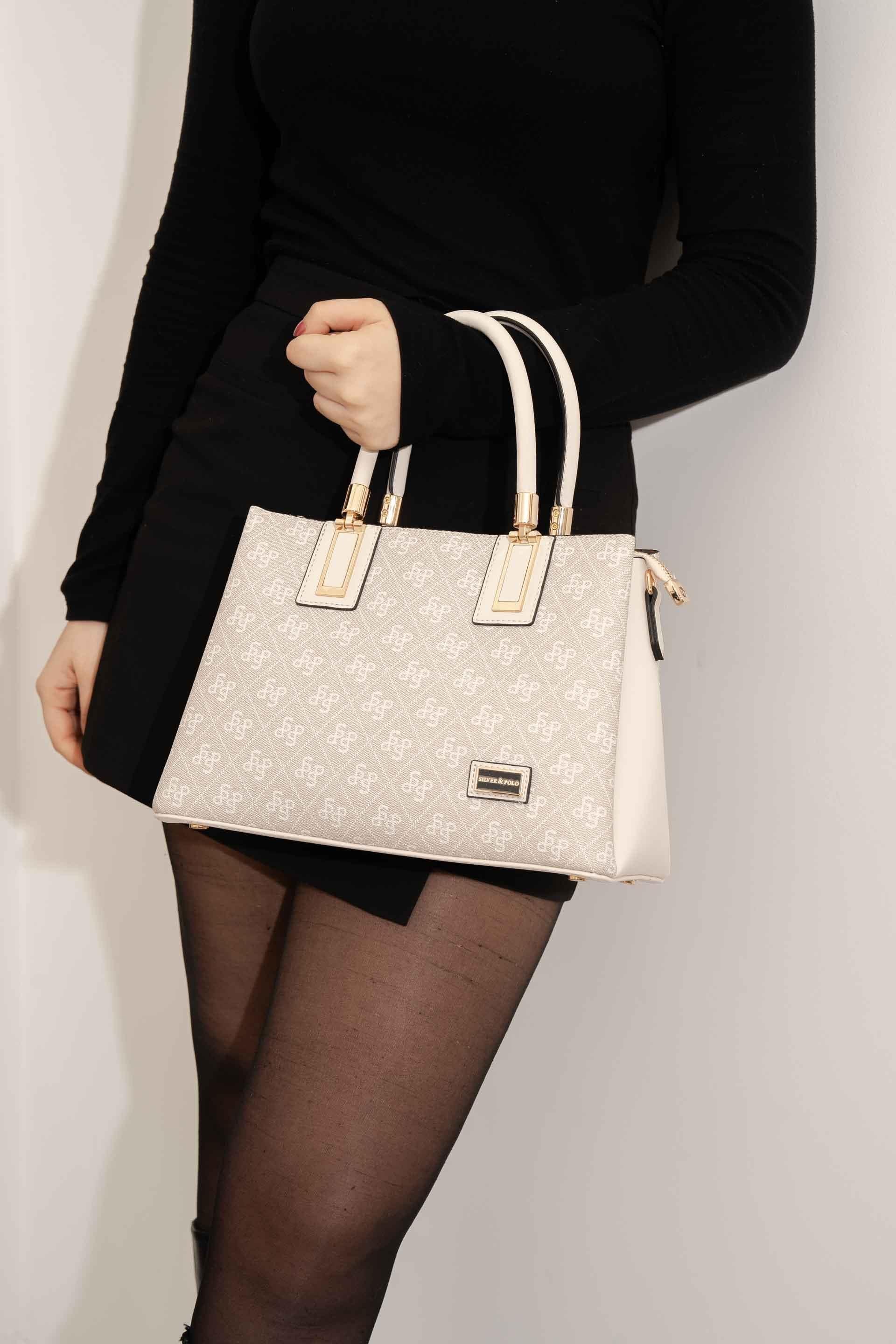 Silver & Polo Taş - Kemik SP1000 Kadın El Çantası