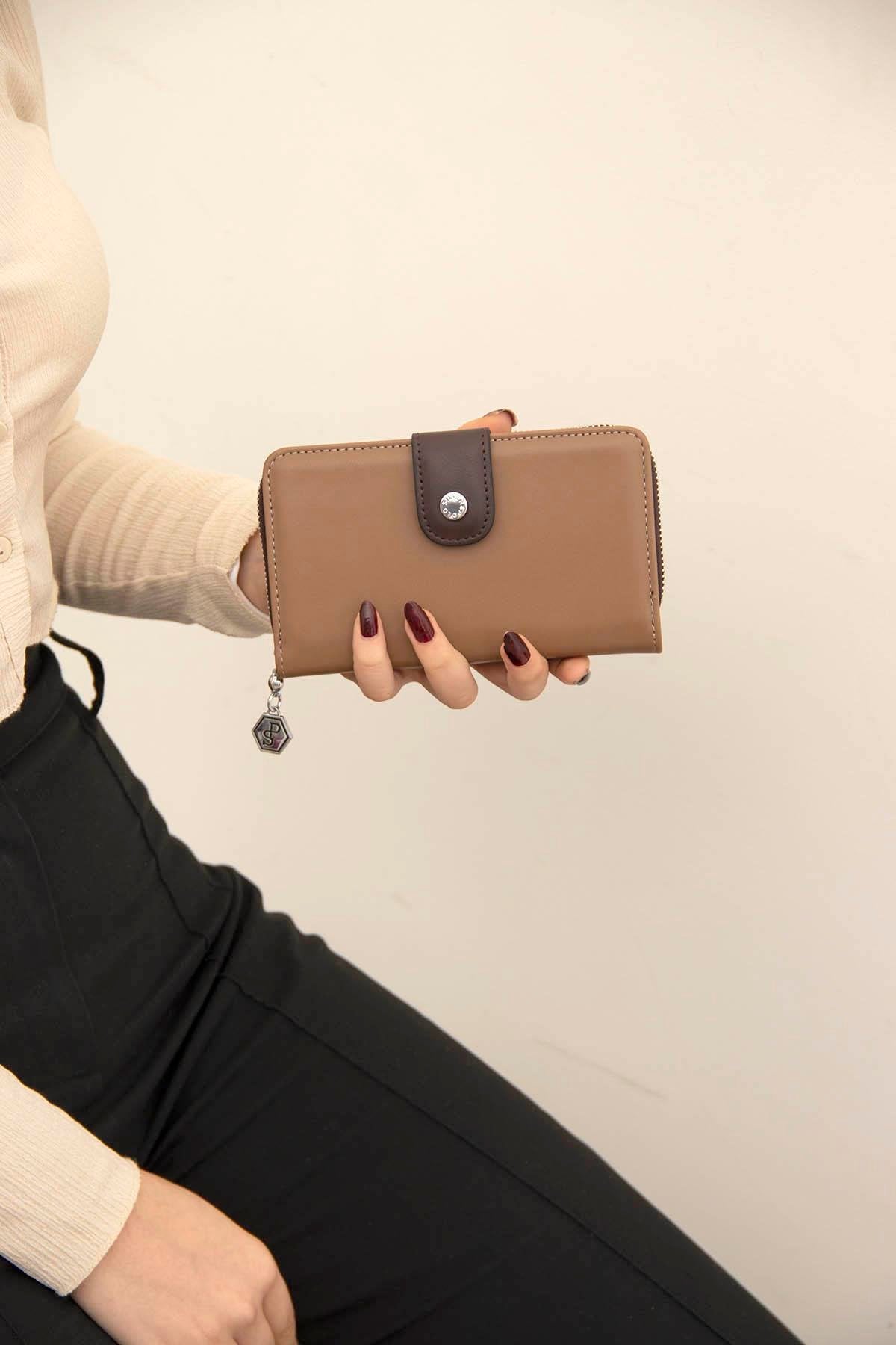 Silver & Polo Vizon - Kahve SP882 Kadın Cüzdan & Kartlık