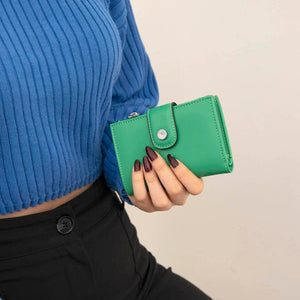 Silver & Polo Yeşil SP1107 Kadın Cüzdan & Kartlık