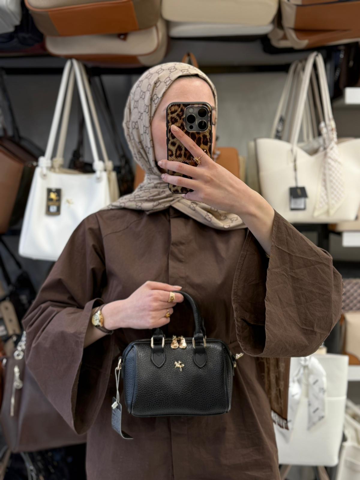Nas Bag Siyah Mini Kadın El ve Omuz Çantası – 1475