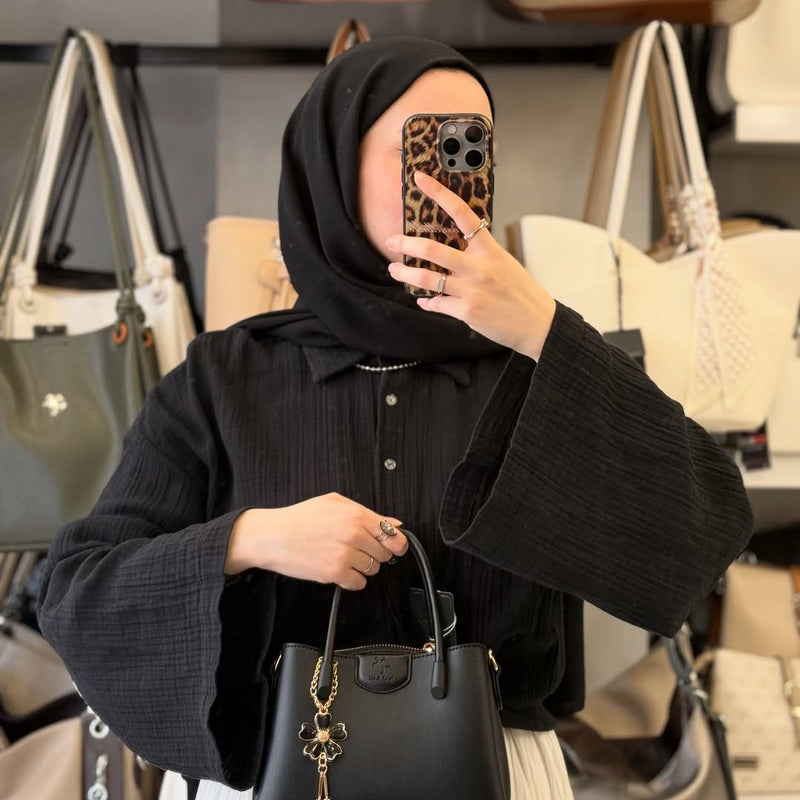 Nas Bag Özel Charmlı Çok Bölmeli El ve Omuz Çantası - 1539 - 23