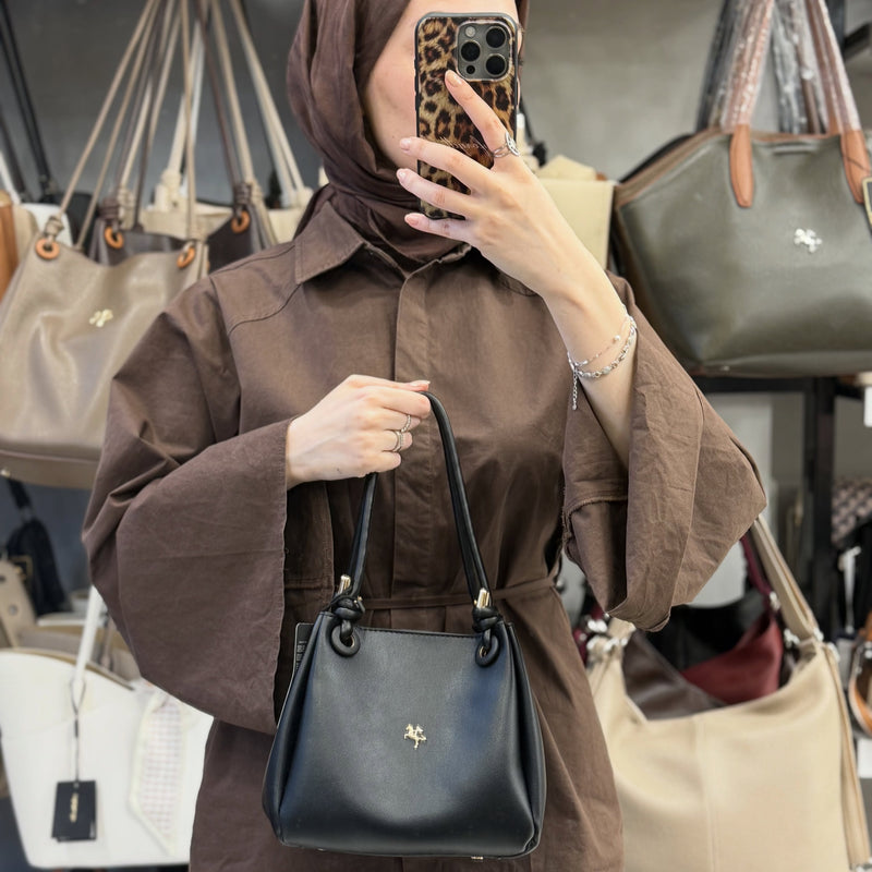 Nas Bag Siyah Kadın El ve Omuz Çantası - 1550 - 1