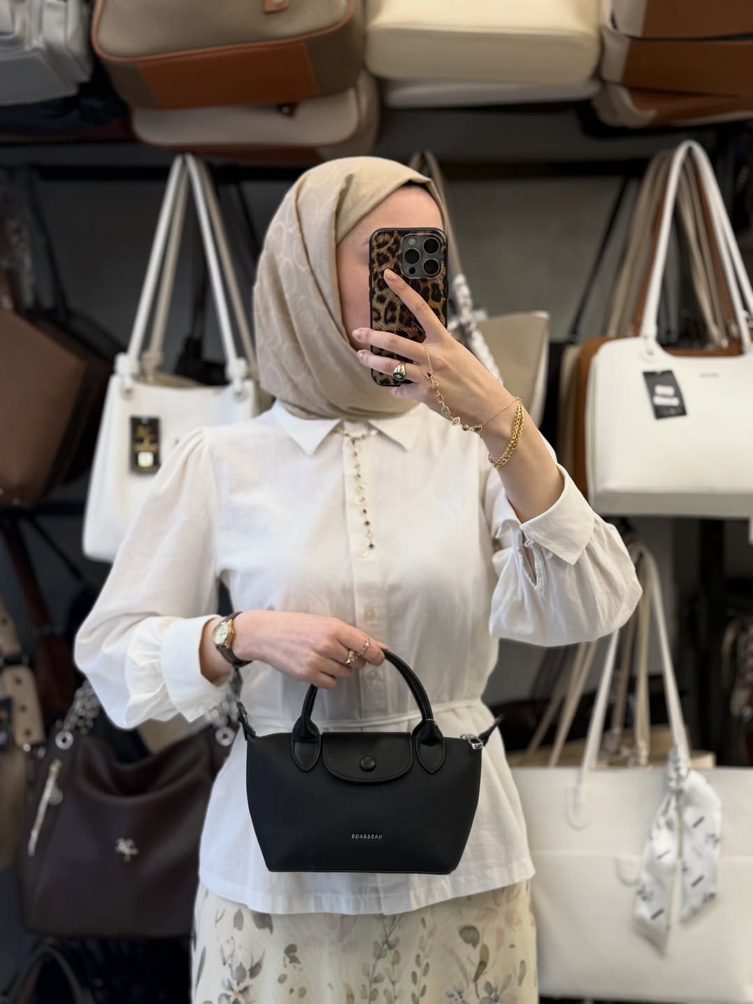 Nas Bag Mini El ve Omuz Çantası + Cüzdan Seti - ns26009