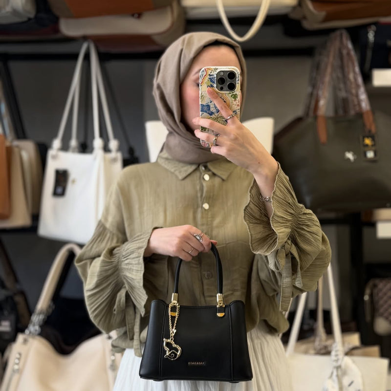Nas Bag El ve Omuz Çantası + Cüzdan Kombin Set - ns26021 - 2