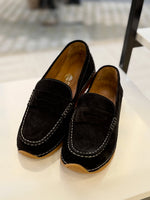 Vega Luxury Siyah Hakiki Deri Ortopedik Loafer Ayakkabı - rc-5