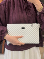 Silver Polo Beyaz Kadın Portföy & Clutch - SP1034