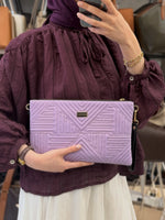 Silver Polo Lila Kadın Portföy & Clutch - SP1034