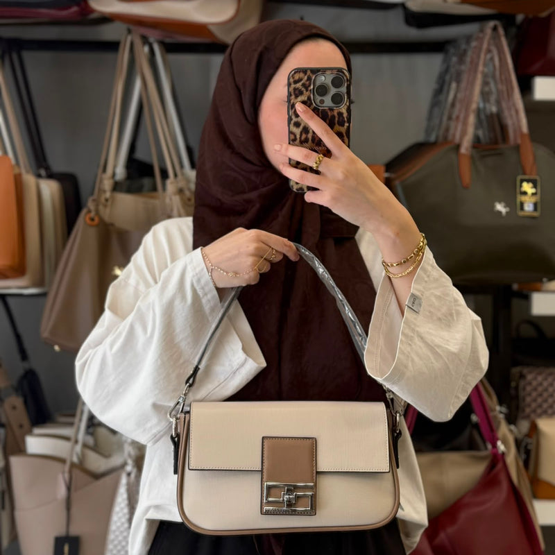 Silver Polo Rugan Detaylı Kadın Çantası - SP1179 - 5