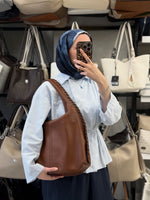 Nas Bag Kenar Örgü Detaylı Omuz Çantası - 1409