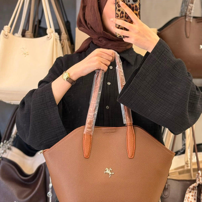 Nas Bag Yumuşak Dokulu & Çok Bölmeli El ve Omuz Çantası - 1486 - 3