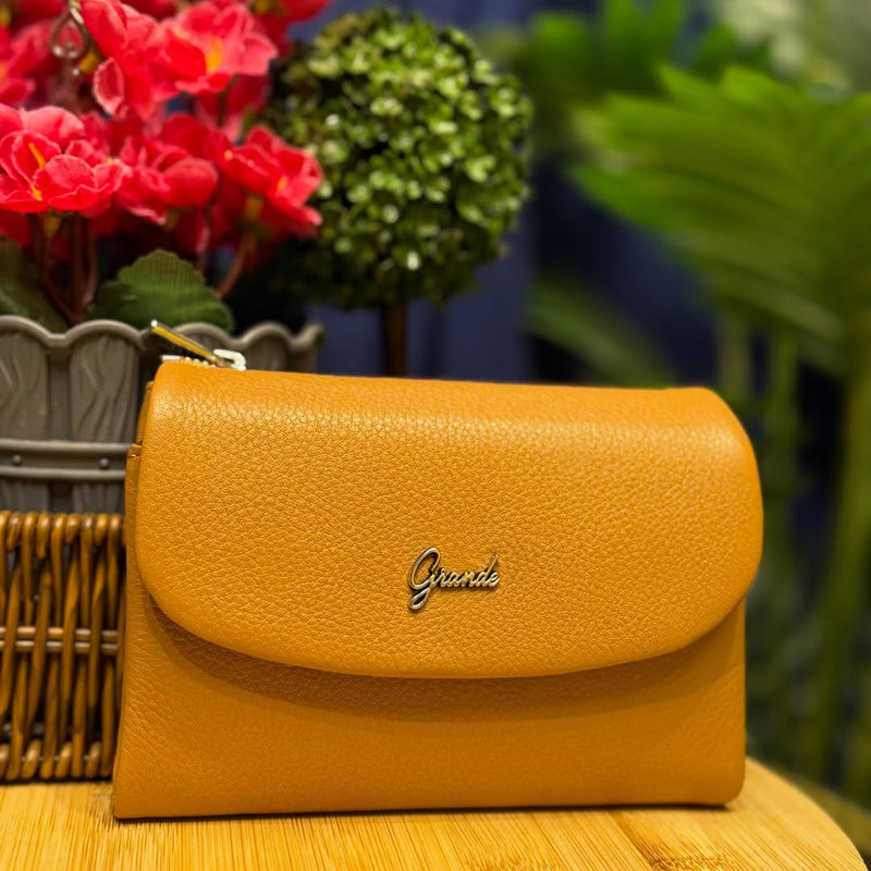 Grande Camel Hakiki Deri Yumuşak Dokulu Bölmeli Kadın Cüzdanı - 2813 - 2