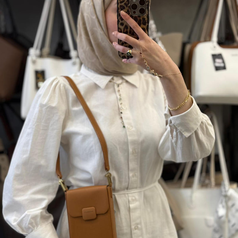 NASBAG Özel Seri - Çok Bölmeli Deri Telefon Çantası - NS26032 - 13